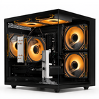 Prebuilt Gaming PC Desktop, Ryzen 7 4700LE (8Core 16Threads), RTX3050 8G | 16G DDR4 RAM | 512G SSD | WiFi 6 | Gamers Computers Tower for Gaming, Streaming, Editing, Home & Office