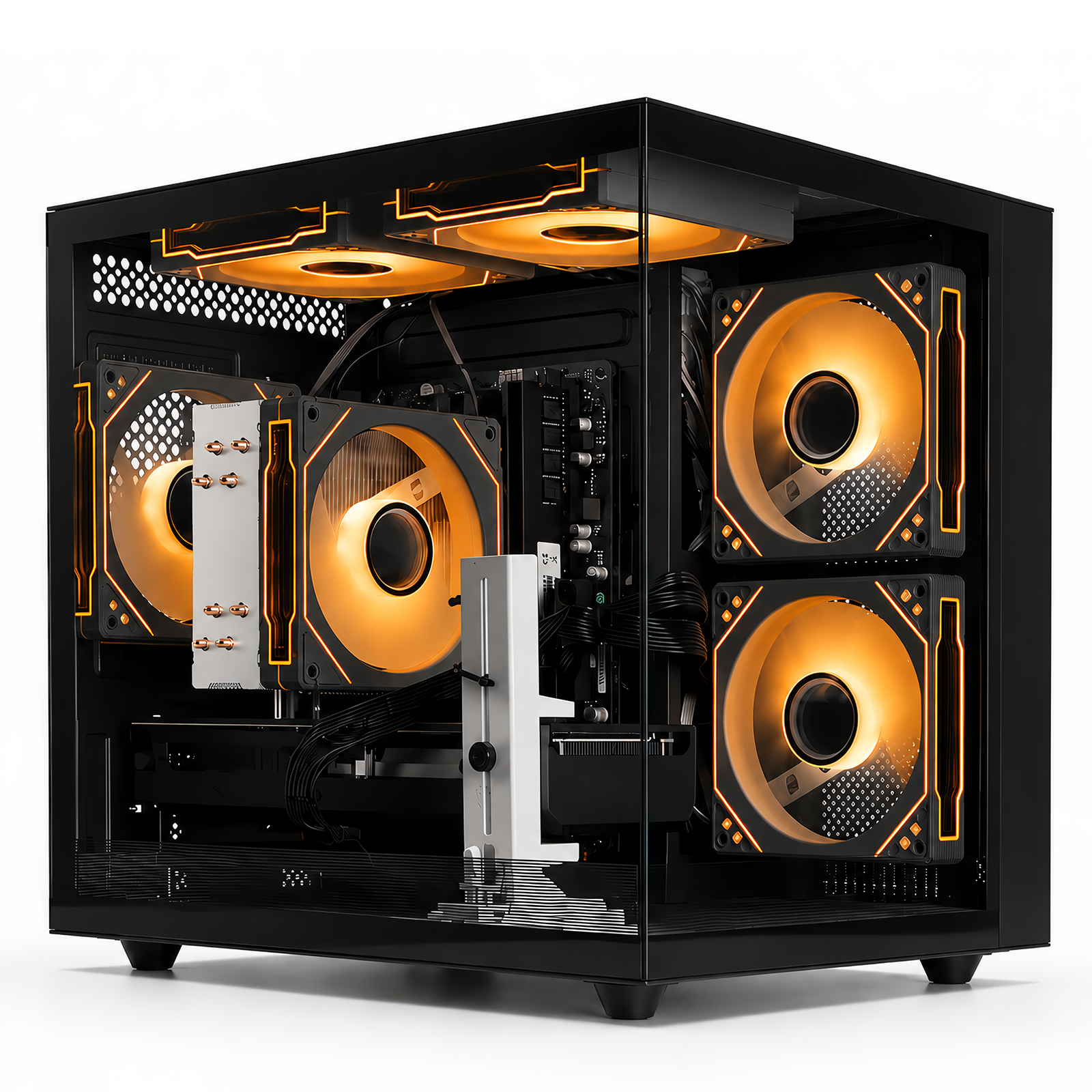 Prebuilt Gaming PC Desktop, Ryzen 7 4700LE (8Core 16Threads), RTX3050 8G | 16G DDR4 RAM | 512G SSD | WiFi 6 | Gamers Computers Tower for Gaming, Streaming, Editing, Home & Office