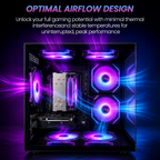 Prebuilt Gaming Desktop PC，Ryzen 5 4500(6Core-3.6G Up to 4.1G) 16GB DDR4 RAM | 256GB SSD| RX560 4G GPU | Wi-Fi 6 | 8 RGB Fans,for Home Office Gaming Tower Computer