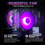 Prebuilt Gaming Desktop PC，Ryzen 5 4500(6Core-3.6G Up to 4.1G) 16GB DDR4 RAM | 256GB SSD| RX560 4G GPU | Wi-Fi 6 | 8 RGB Fans,for Home Office Gaming Tower Computer