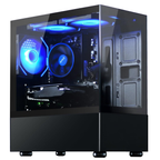 Prebuilt Black RGB Gaming PC Desktop | Ryzen 5, 16GB RAM, 512GB SSD, RX 560 4GB