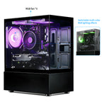 Qehi Gaming PC- R5-3500X,16G DDR4 RAM,512GB SSD,RX560 4G,WIFI6,RGB Fans,Black
