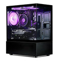 Qehi Gaming PC- R5-3500X,16G DDR4 RAM,512GB SSD,RX560 4G,WIFI6,RGB Fans,Black