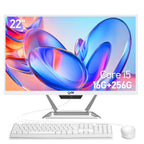 Qehi 22" All-in-One PC AIO Desktop Computer Core I5 Wi-Fi6 Gaming All in One Business (I5-16G-256G)